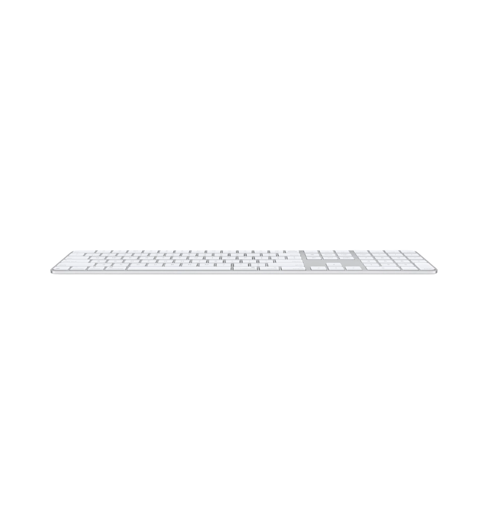 Клавіатура Apple Magic Keyboard with Touch ID and Numeric Keypad for Mac with Apple silicon - White Keys (MXK73)